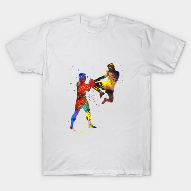 Man muay thai boxing, T-Shirt by RosaliArt